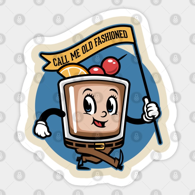 Call Me Old Fashioned Sticker by harebrained